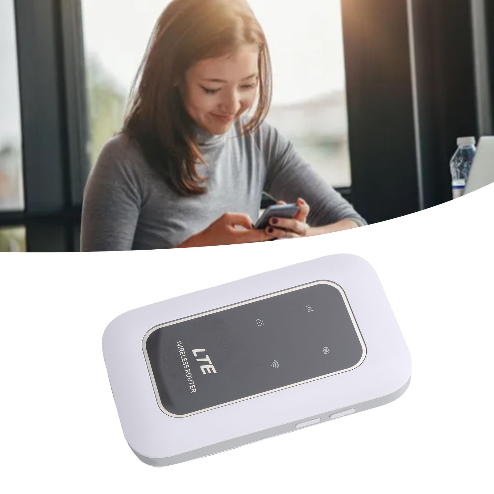 Tosuny Router WiFi 4G LTE 150Mbps, Hotspot Mobile Portatile | Wireless Router with Micro SIM Slot, 2300mAh Battery, for Travel and Home Use