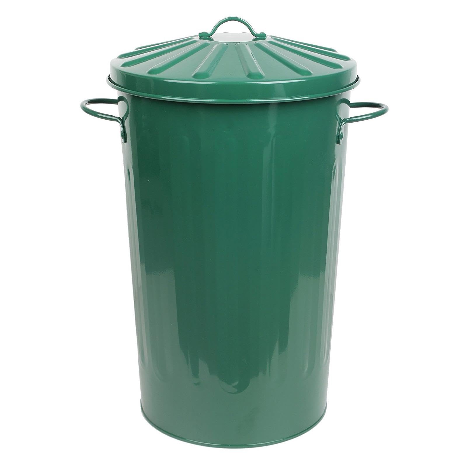simpa 60L Colourful Vintage Style Metal Tapered Dustbins & Lids - Pink 62cm (H) x 38cm (Dia) — view 33
