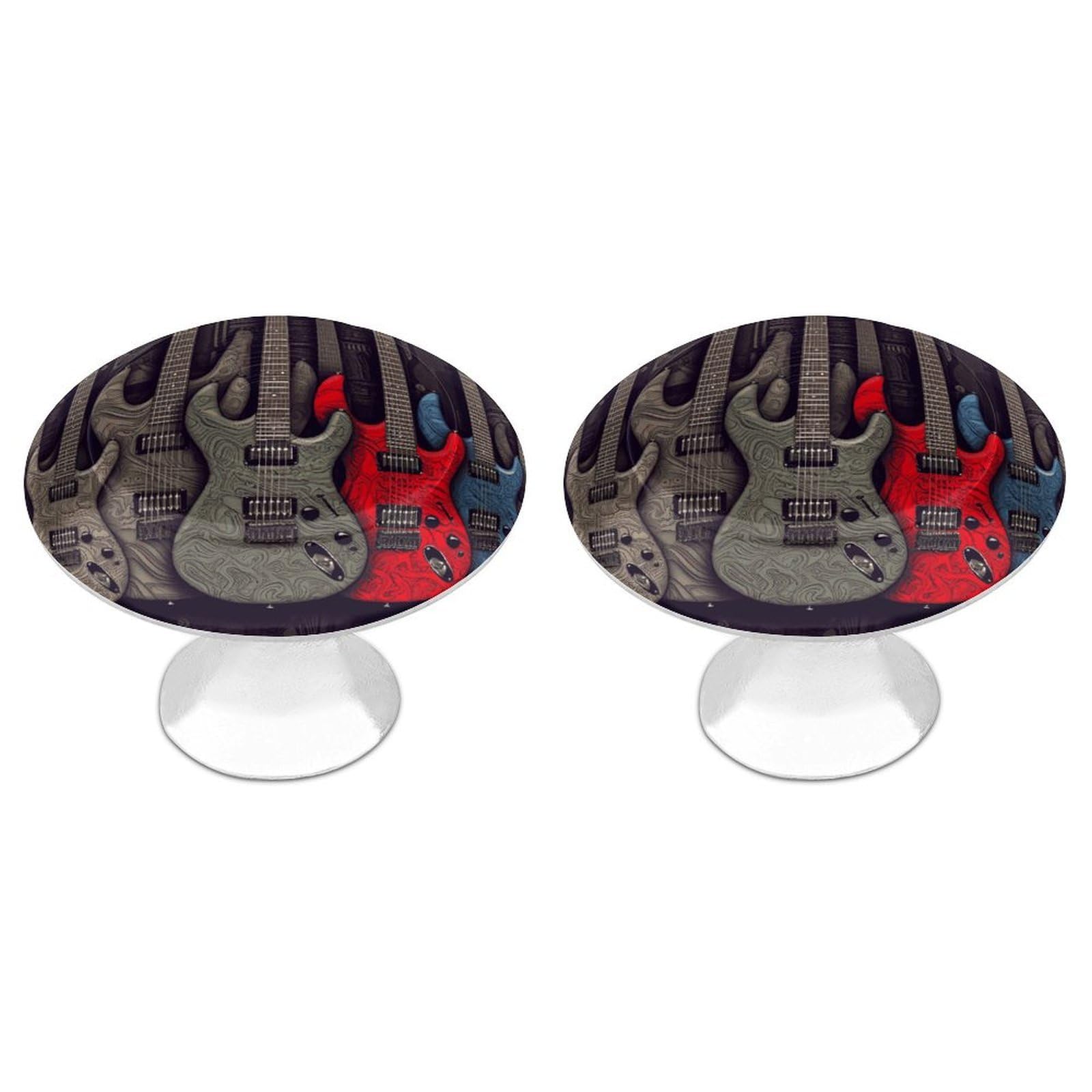 Btcowzrv Style Guitar Pattern 2 Pack Cabinet Knobs Drawer Pulls