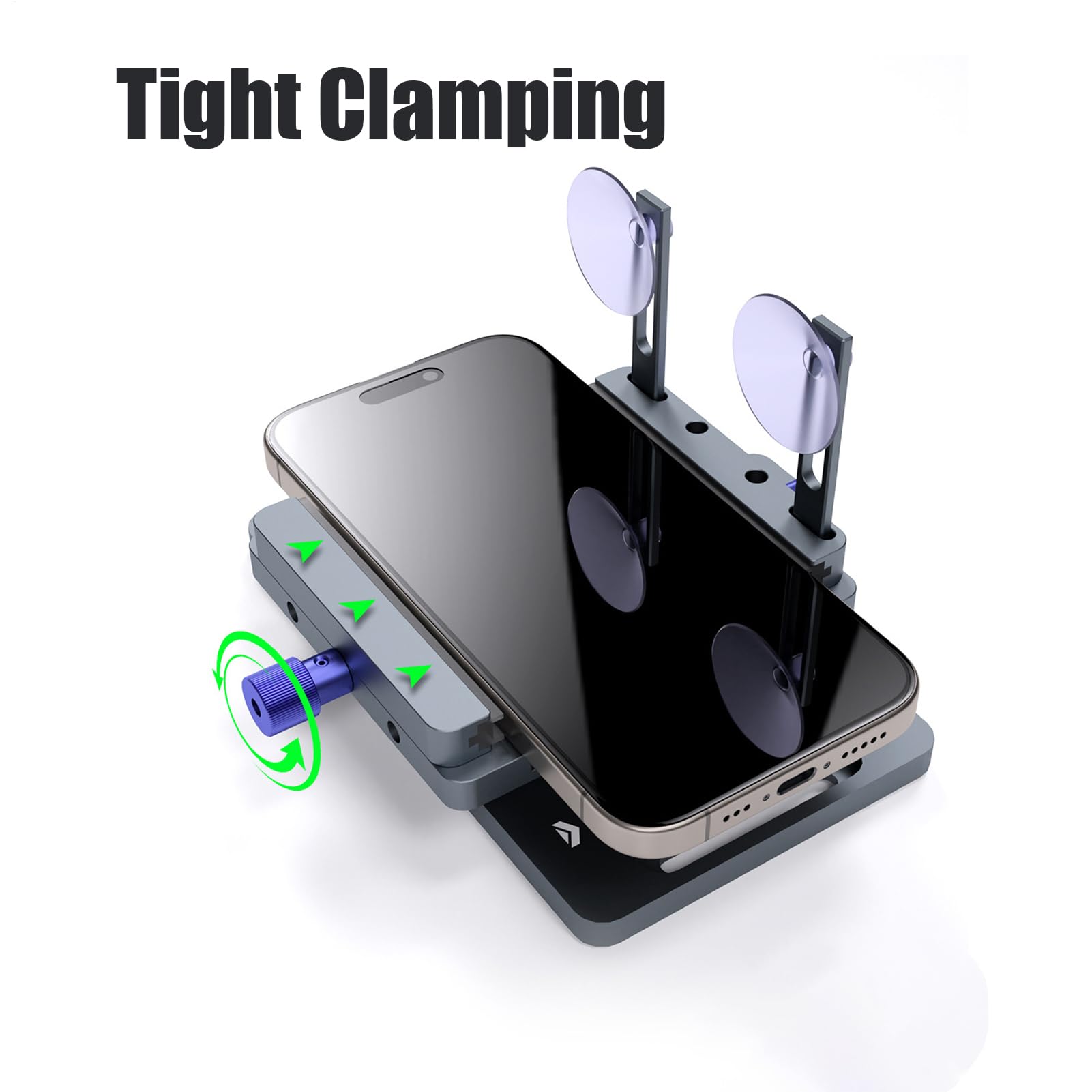 Strumento per rimozione schermo Dispositivo di Fissaggio a Rotazione 360° | Kit riparazione schermo cellulare sostituzione pannelli dispositivi intelligenti e modifica fai-da-t