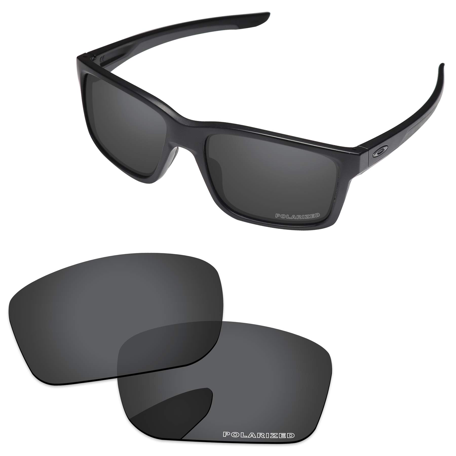 Lentes de repuesto para Oakley Mainlink, Negro Gris - Polarizado, Talla única