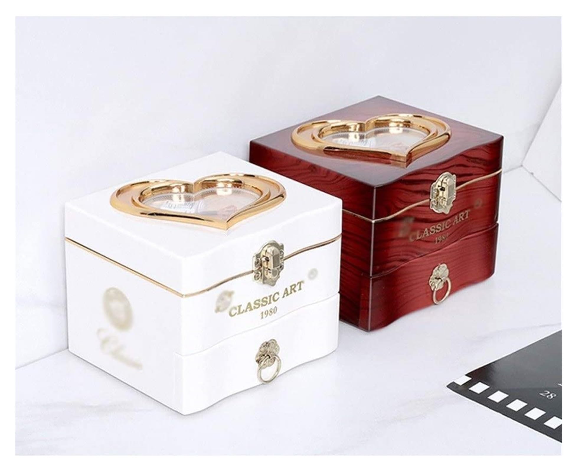 Carillon Music Case Scatola portagioie Classica ed Elegante Scatola Musicale da Ballo Rotante Creativa Scatola Musicale Regalo di San San Valentino