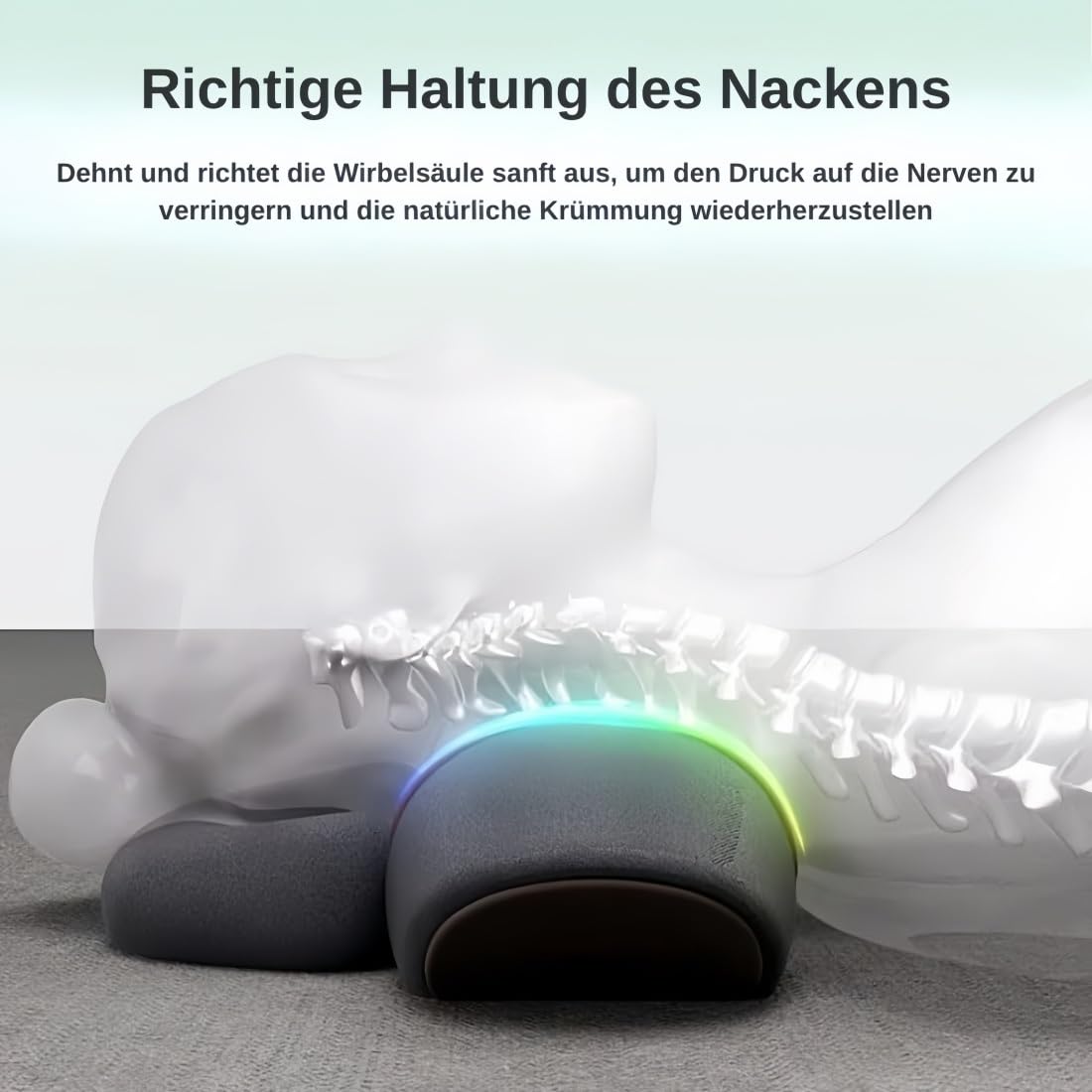 2026 Theratex 3-in-1 Massagegerät, Triple Method Shoulder Massager mit Heizung, Massage & Traktion, Thera Kissen 3 in 1 Therapie Kissen Relavie, Lindert Muskelermüdung(Space Grau)