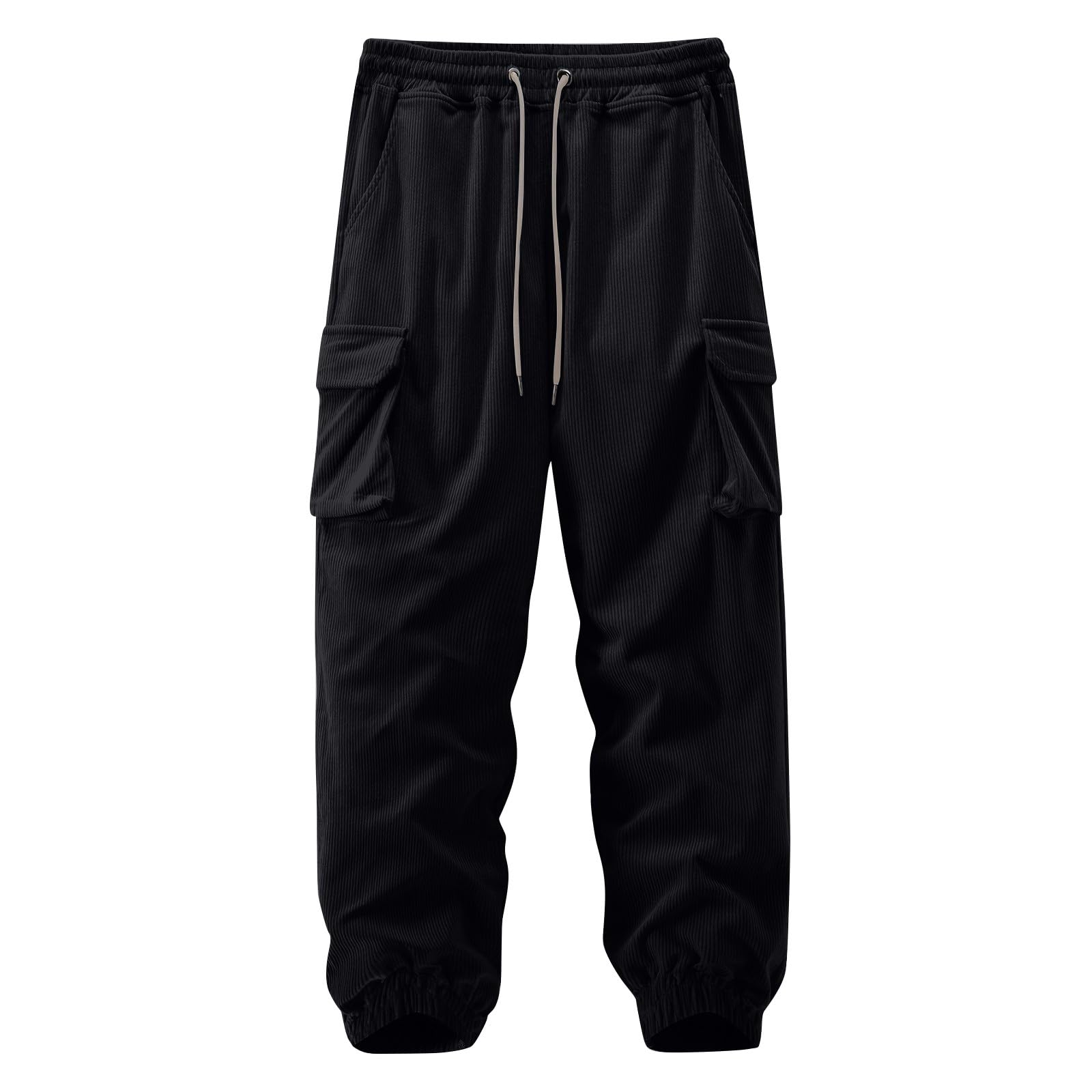 Cordhose Herren Lang Regular Fit Cord Hosen Herren Cargo Jogginghose