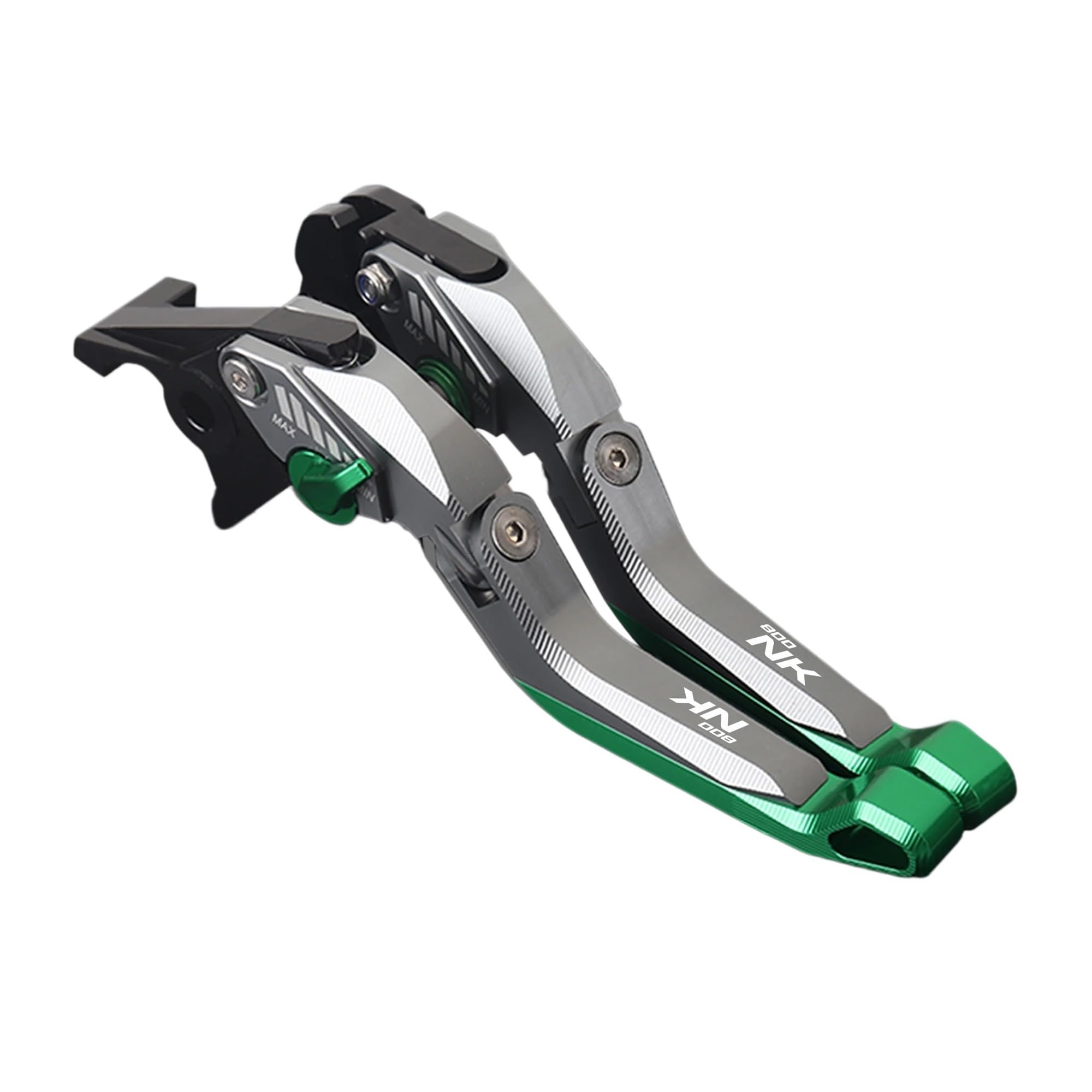 Wnftyske Green F Motorcycle Brake Clutch Lever Pivot Levers For Cfmoto 800Nk Nk800 Motorcycle Adjustable Cnc 5D Aluminium Brake Clutch Lever ﻿For 800Nk Set