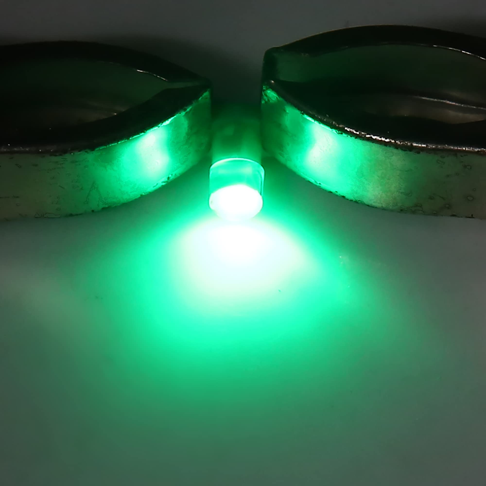 Sourcingmap 5 bombillas LED de 12 V verde T3 para salpicadero de coche, para interior