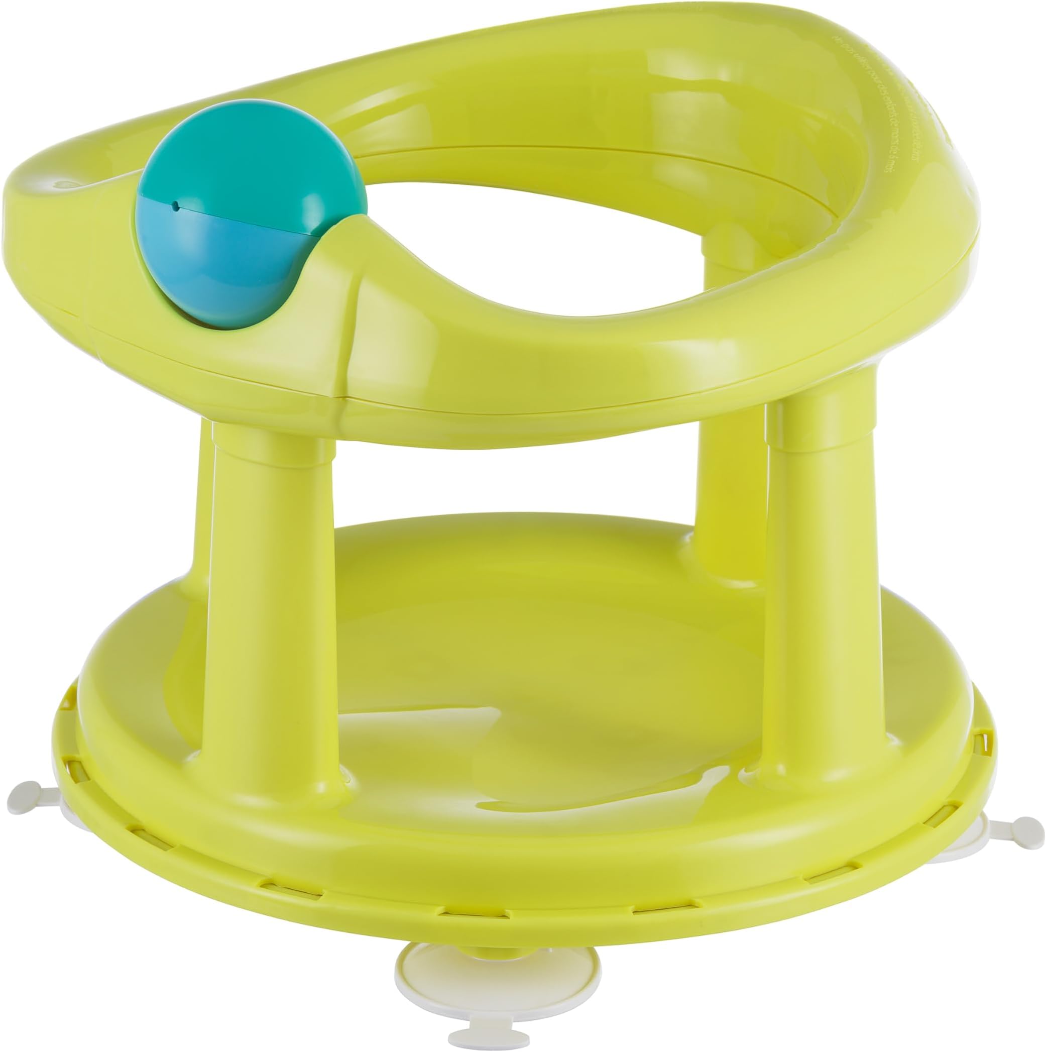 Swivel Bath Seat, 6 - 12 Months, Max. 10 Kg, Child Bath Support Seat, Non-Slip Baby Bath Chair, Ergonomical, Suction Cups, Lime
