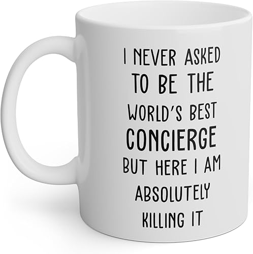 Miniatura 2 de World's Best Concierge Mug - Divertido regalo de conserjería - Taza de café de conserjería - Cita de conserje - Mejor conserje de todos los tiempos