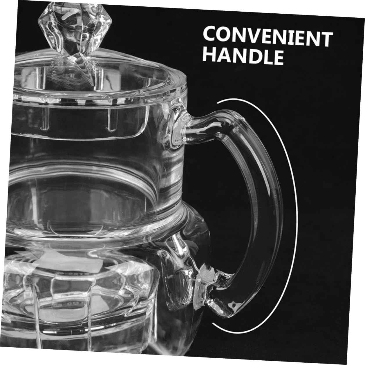 Lurrose 2pcs Acrylic Honey Pot and Syrup Dispenser with Lid, Mini Kitchen Honey Jar for Home Coffee and Maple Syrup Storage