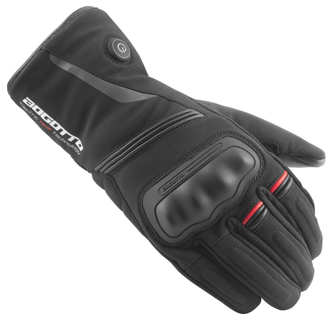Bogotto Motorrad Handschuhe Celsius Heat Heizfunktion Schwarz Größe M