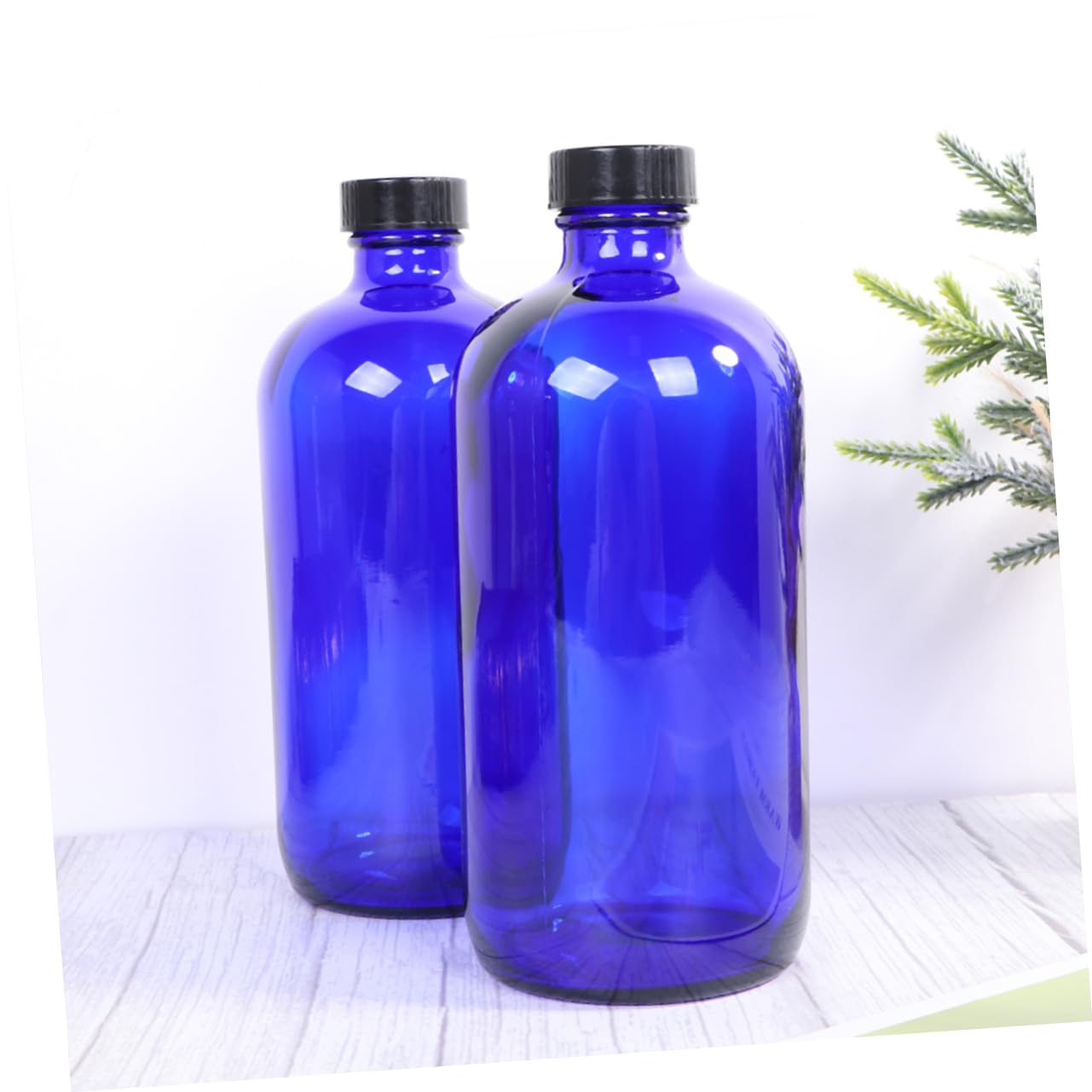 PACKOVE Bottiglia Spray in Vetro 500ml Pompa Pressione e Coperchio, Set da 2 Bottiglie Reutilizzabili per Profumo e Trasporto Viaggio