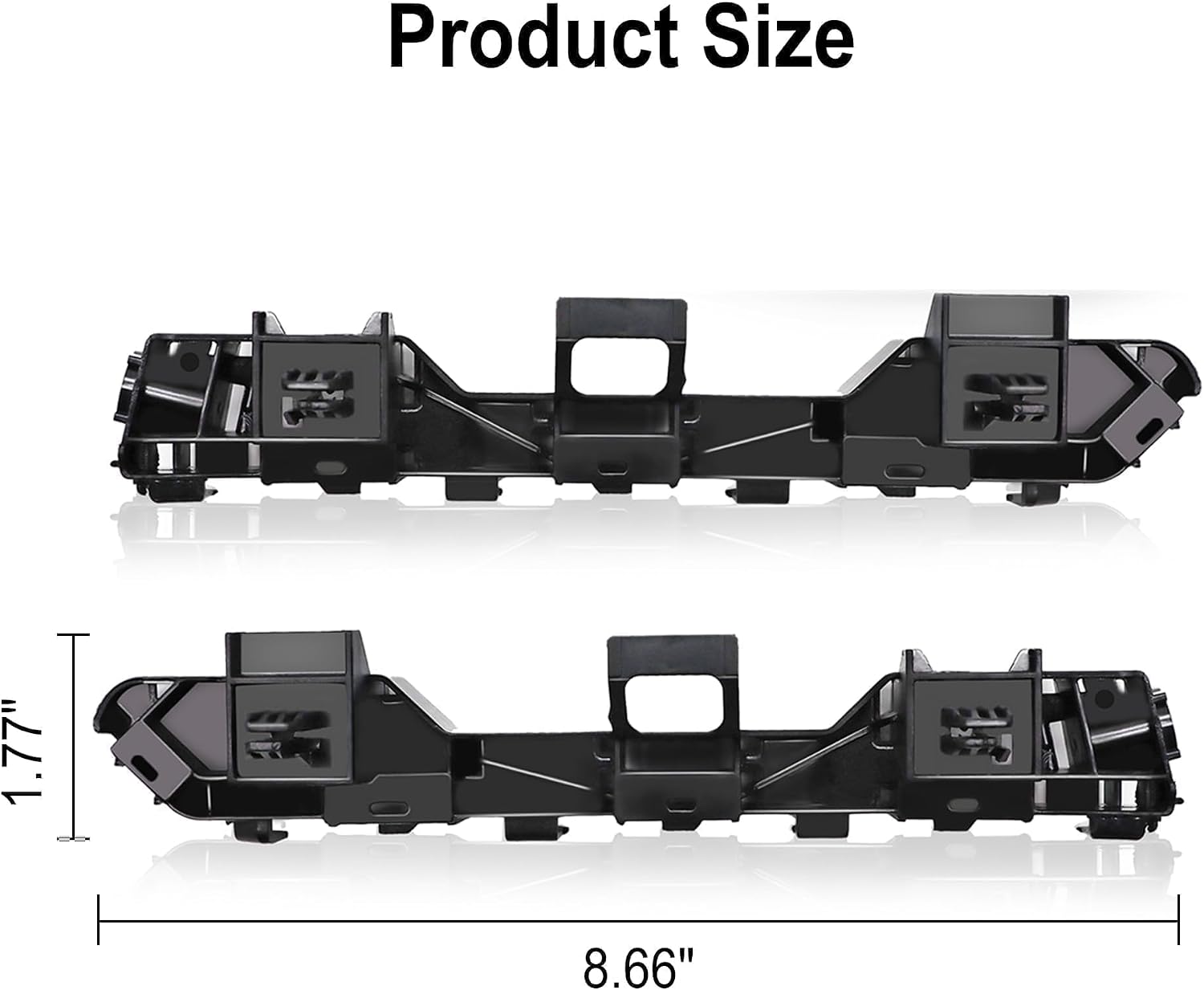 2Pcs 71198-T2A-A01 Front Bumper Retainer Support Brackets Left and Right Side Compatible with Honda Accord 2013-2017 Accord Hybrid 2014-2017 Replace 71193-T2A-A01 HO1042115