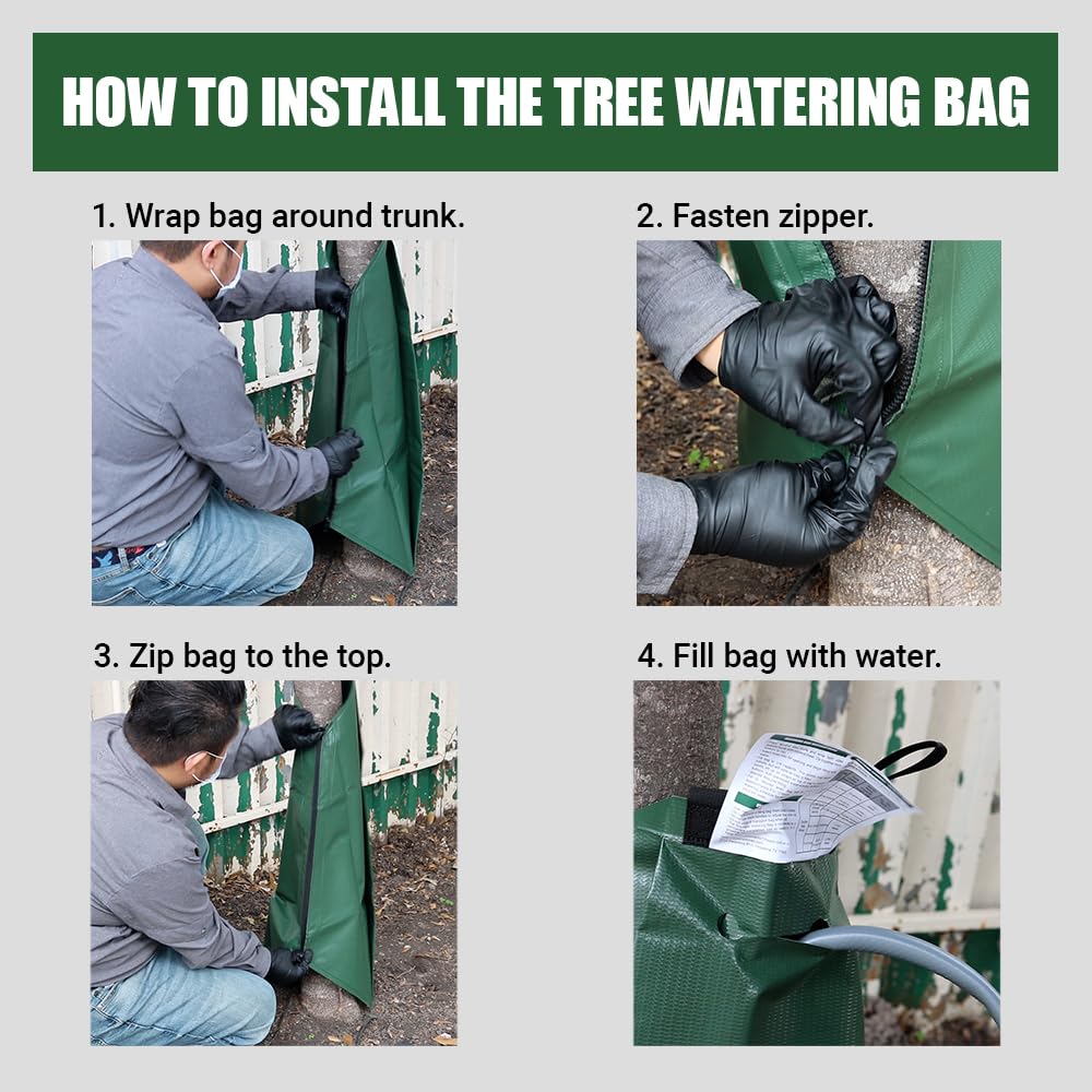 Solutions Tree Watering Bag - 20 Gallon Slow Release Irrigation Bag for Trees