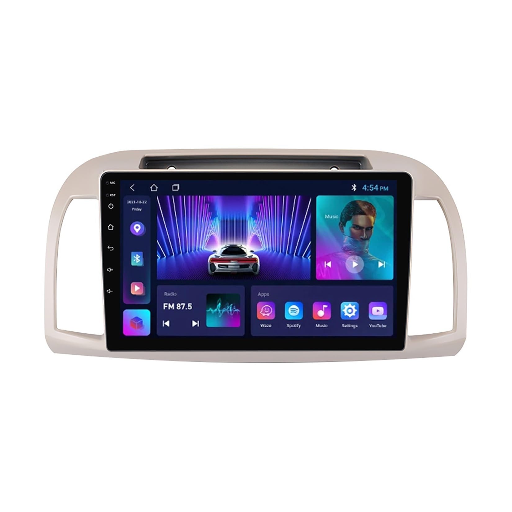 Autoradio tactile 10" connecté pour rouler en Nissan Micra 3 avec CarPlay sans fil