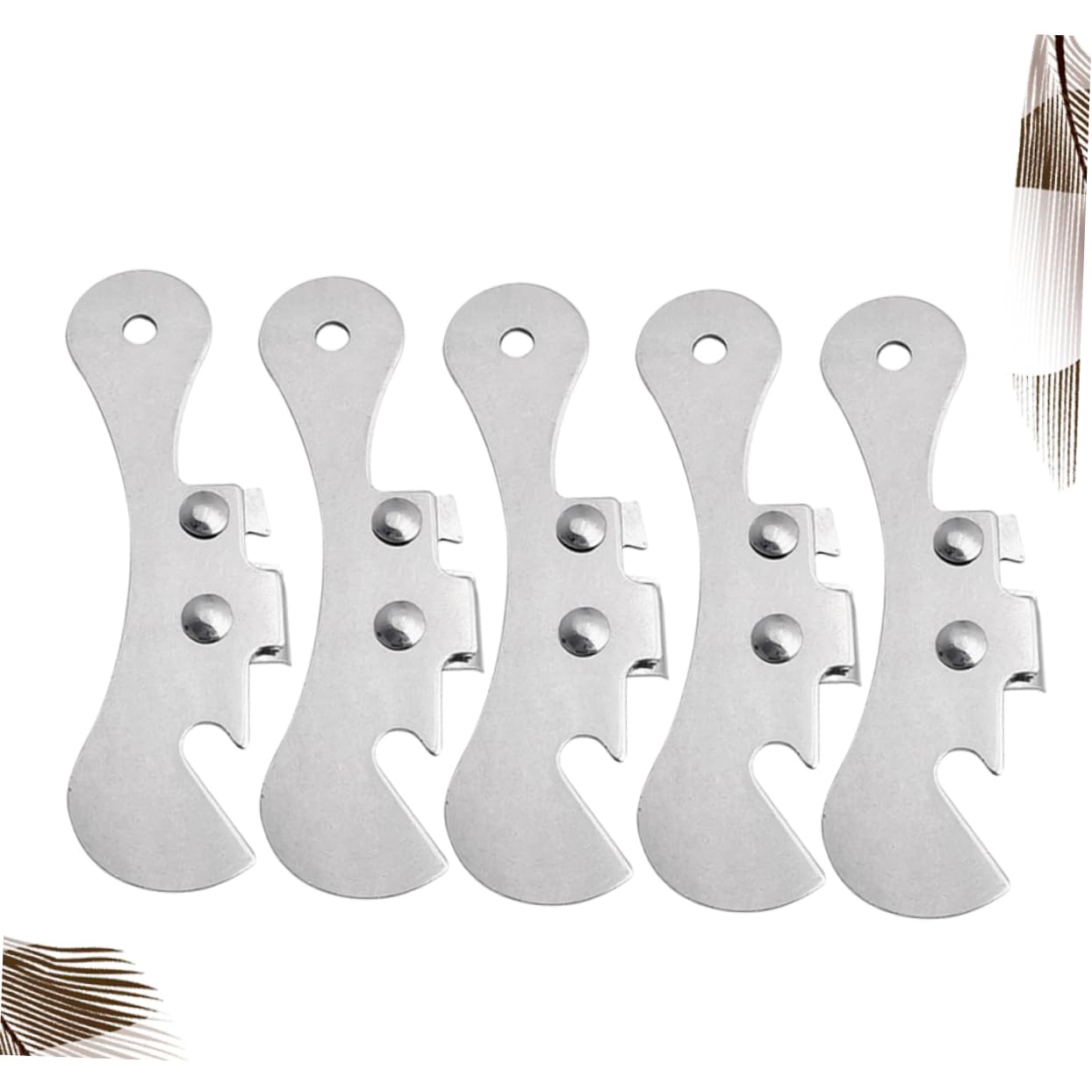 Cabilock 3 Set Apriscatole Manuale Professionale Inossidabile Con Antiscivolo Per Lattine E Bottiglie Gadget Ristoranti E 5 Pezzi * 3
