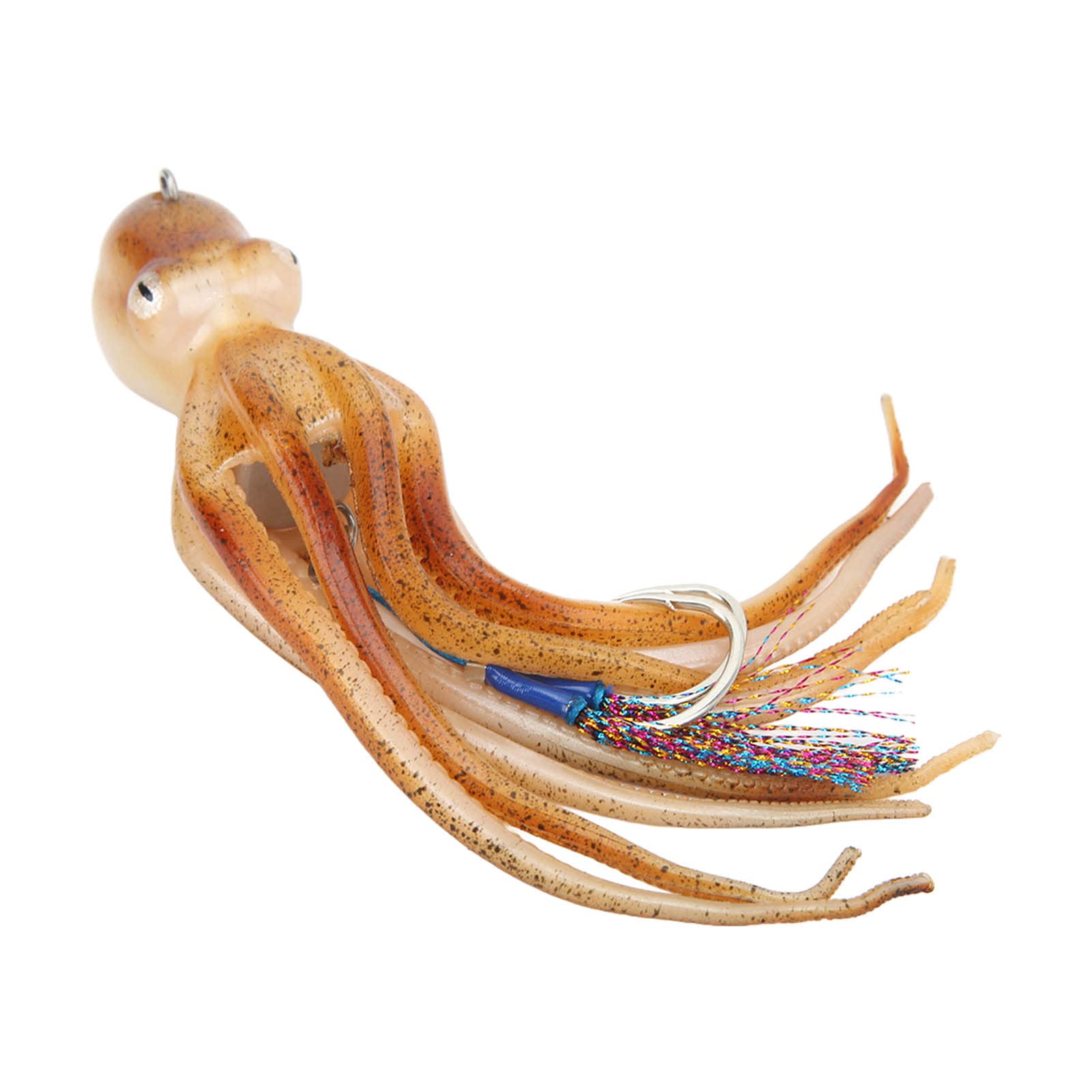 SIXRUN Esca Realistica per Calamari Octopus Jig per la Pesca di Pesci Grossi con Compresse di Inchiostro, Materiale Durevole per la Pesca Oceanica in Acqua Salata