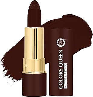 Colors Queen Lippie Creamy Matte Lipstick | Single Swipe Application, Long Lasting &amp; Highly Pigmented | Lightweight Lipsti...