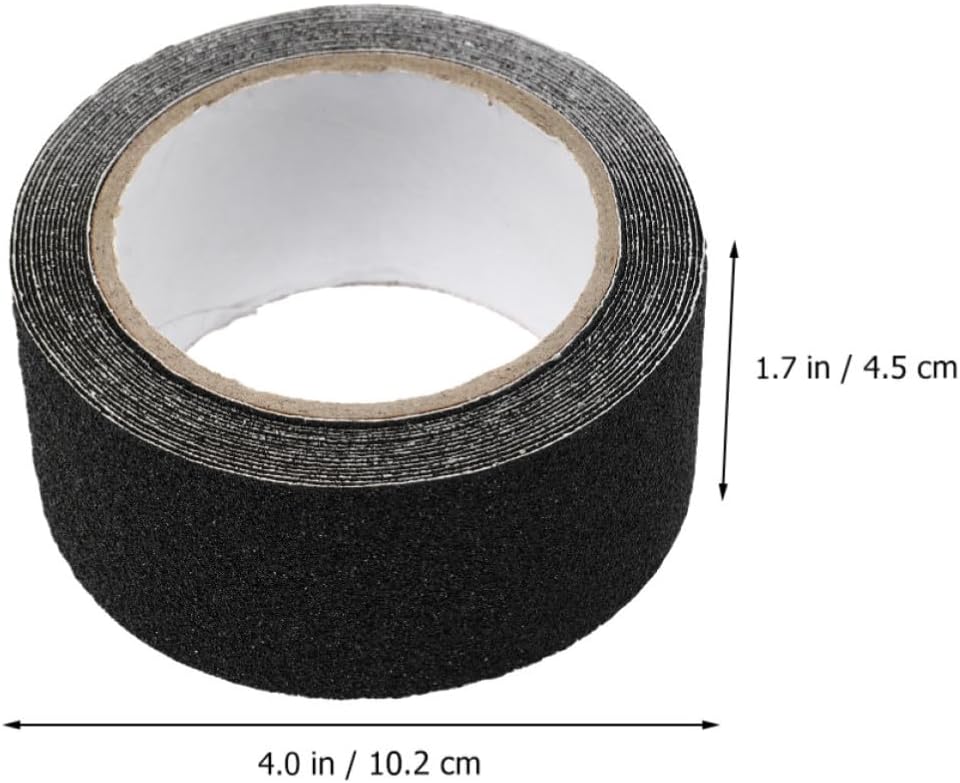 2 Rolls Black PVC Anti Slip Grip Tape for Showers and Floors
