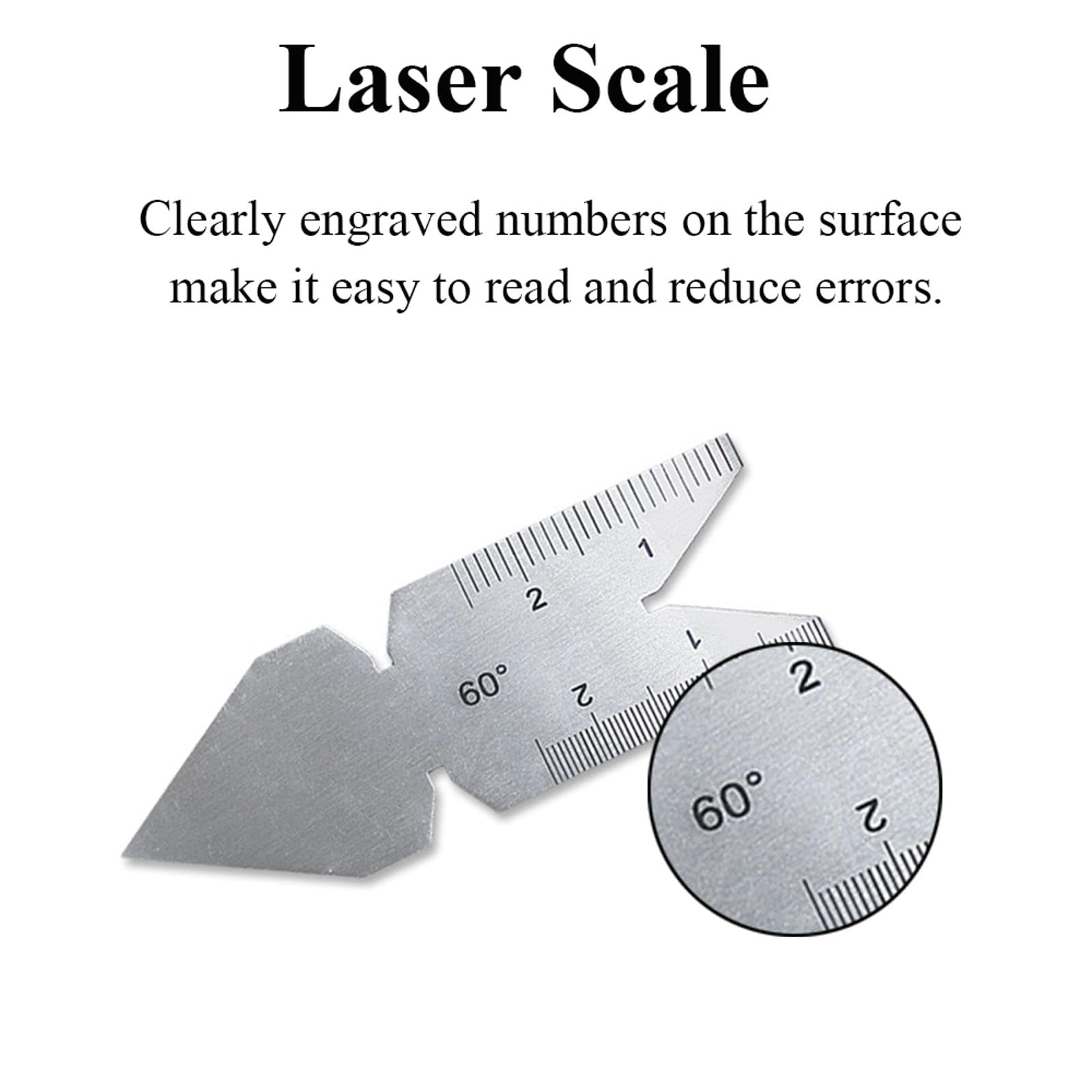 2pcs Stainless Steel Metric Screw Thread Pitch Measuring Tool Metric Thread Gauge Screw Thread Gauge Tools For Precision Thread Inspection - View #9