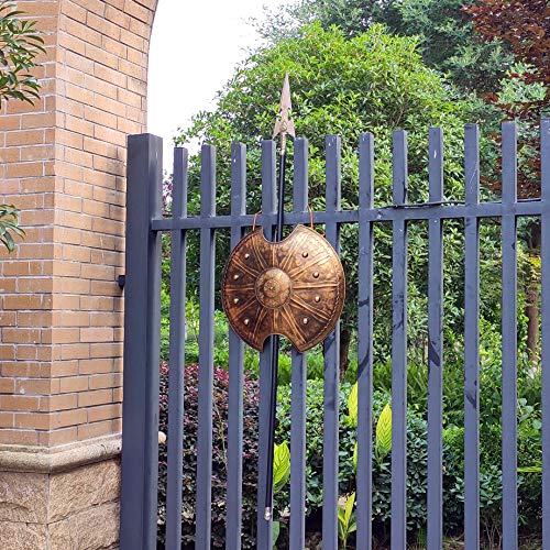 Looyar Antique Troy Trojan War Shield Ancient Greek Shield Handcrafted Metal Crafts For Knight Soldier Warrior Costume Battle Play Halloween Cosplay Larp Home Office Bar Lobby Wall Decoration #TOP5