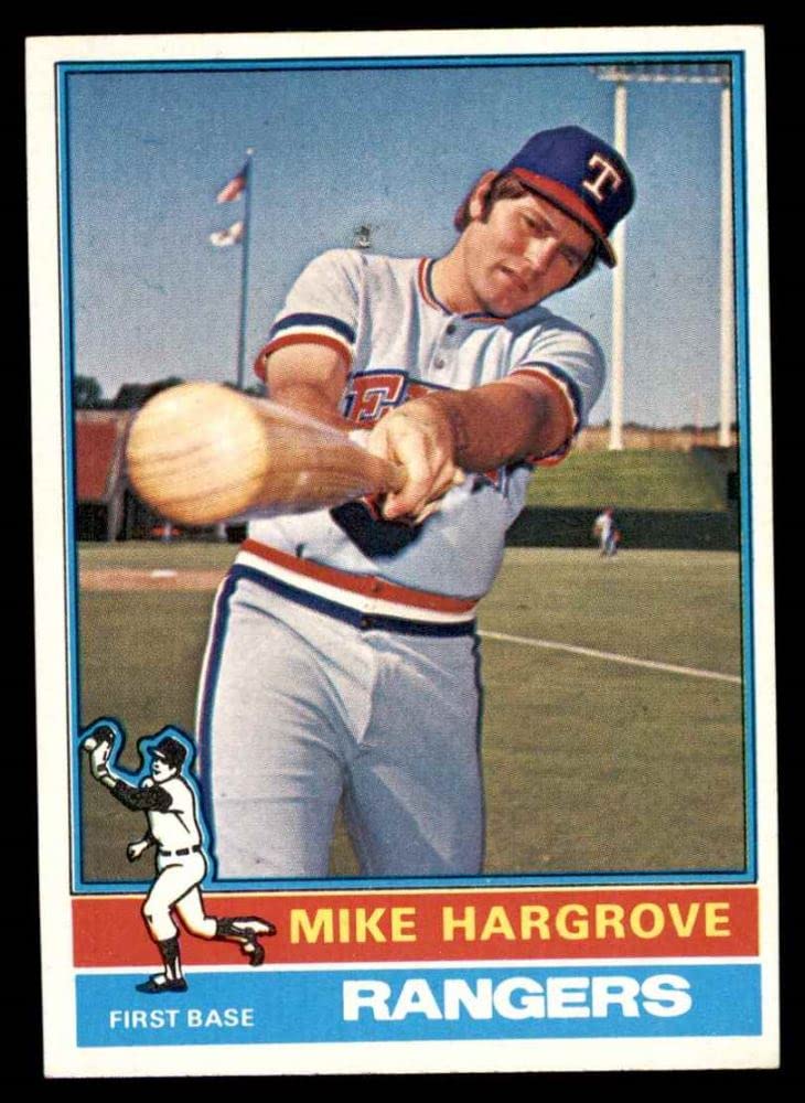 Baseball Card EX Rangers 1976 Topps 485 Mike Hargrove Texas Rangers