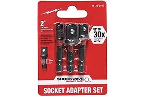 Milwaukee® Tool Shockwave Impact Hex Shank Socket Adapter Set