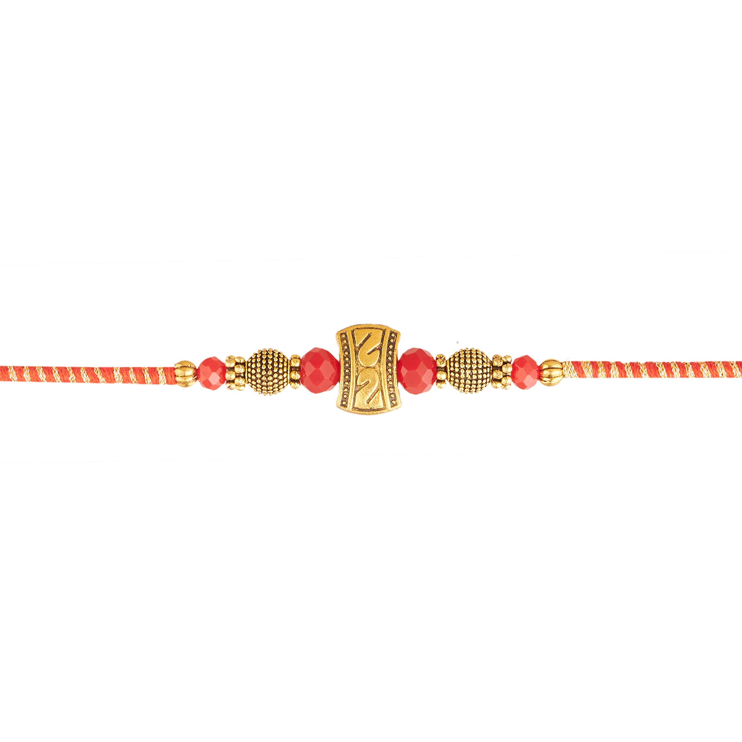 Eximious India Rakhi For Brother Designer Bracelet for Rakshabandhan Traditional Design with Plastic Free Packaging AE0021