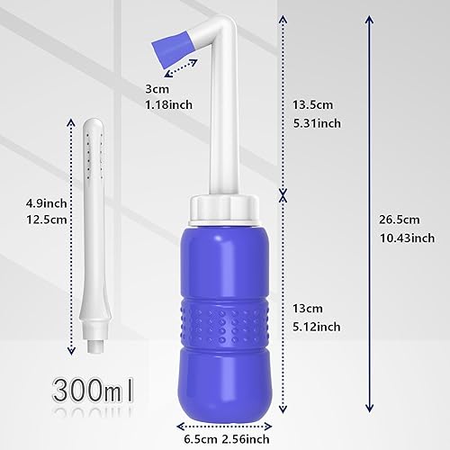 Miniatura 6 de 2pcs Menstrual Cup + 2IN1 450ml Perineal Irrigation Perineal Douche,15oz Portable Bidet Peri Bottle with Water Seal Cap Waterproof Bag