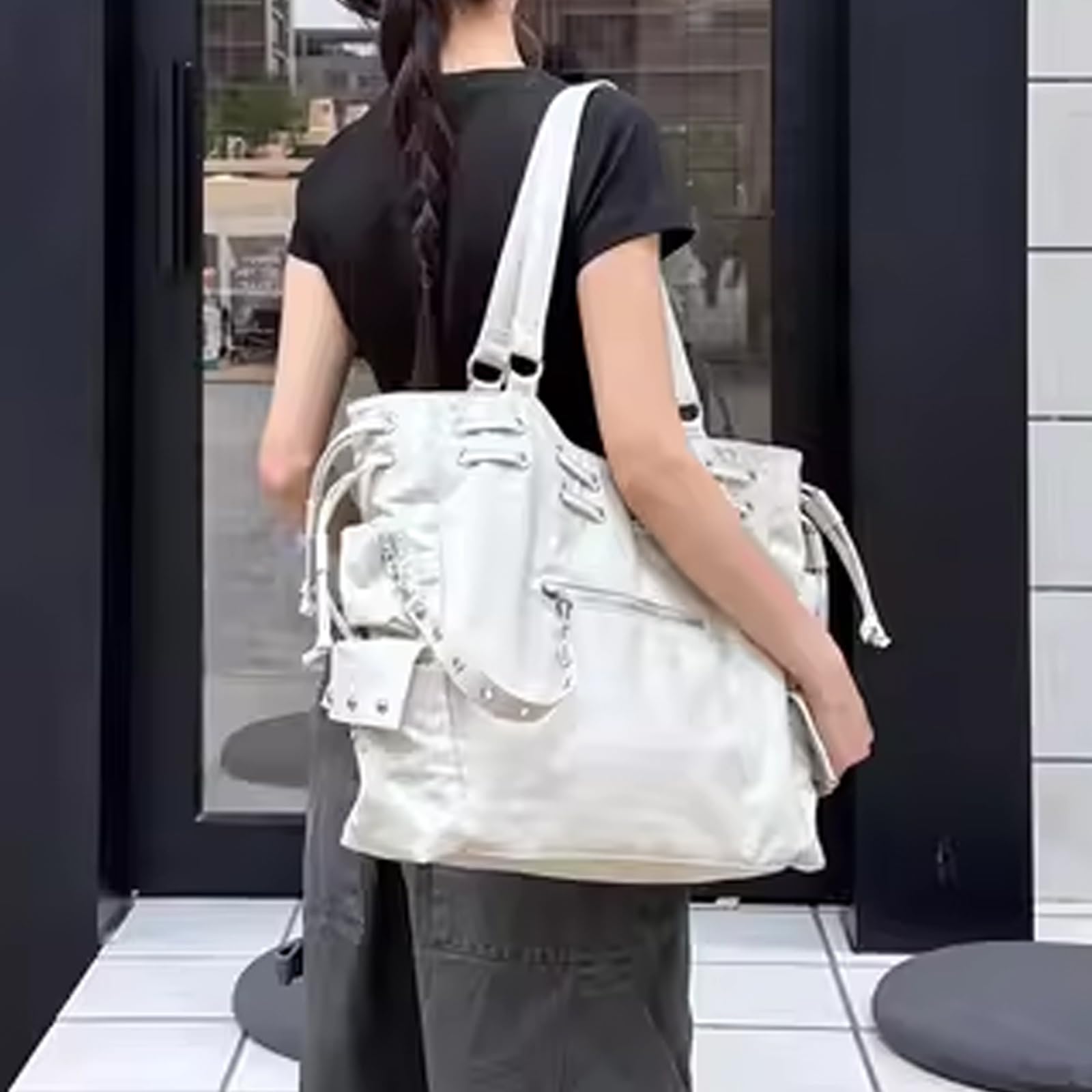AINUOEY Donna Borse a Mano Borsa a Spalla Elegante Grandi Firmate Marca Tracolla Antifurto PU pelle 79278 1 pz