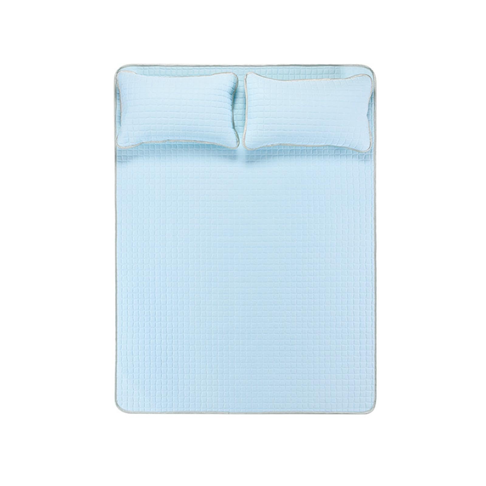 Cooling Mattress Pad Soft Sleeping Mat Cool Mat Cooling Fitted Sheets Blue 1.5mx2.0m-image-12
