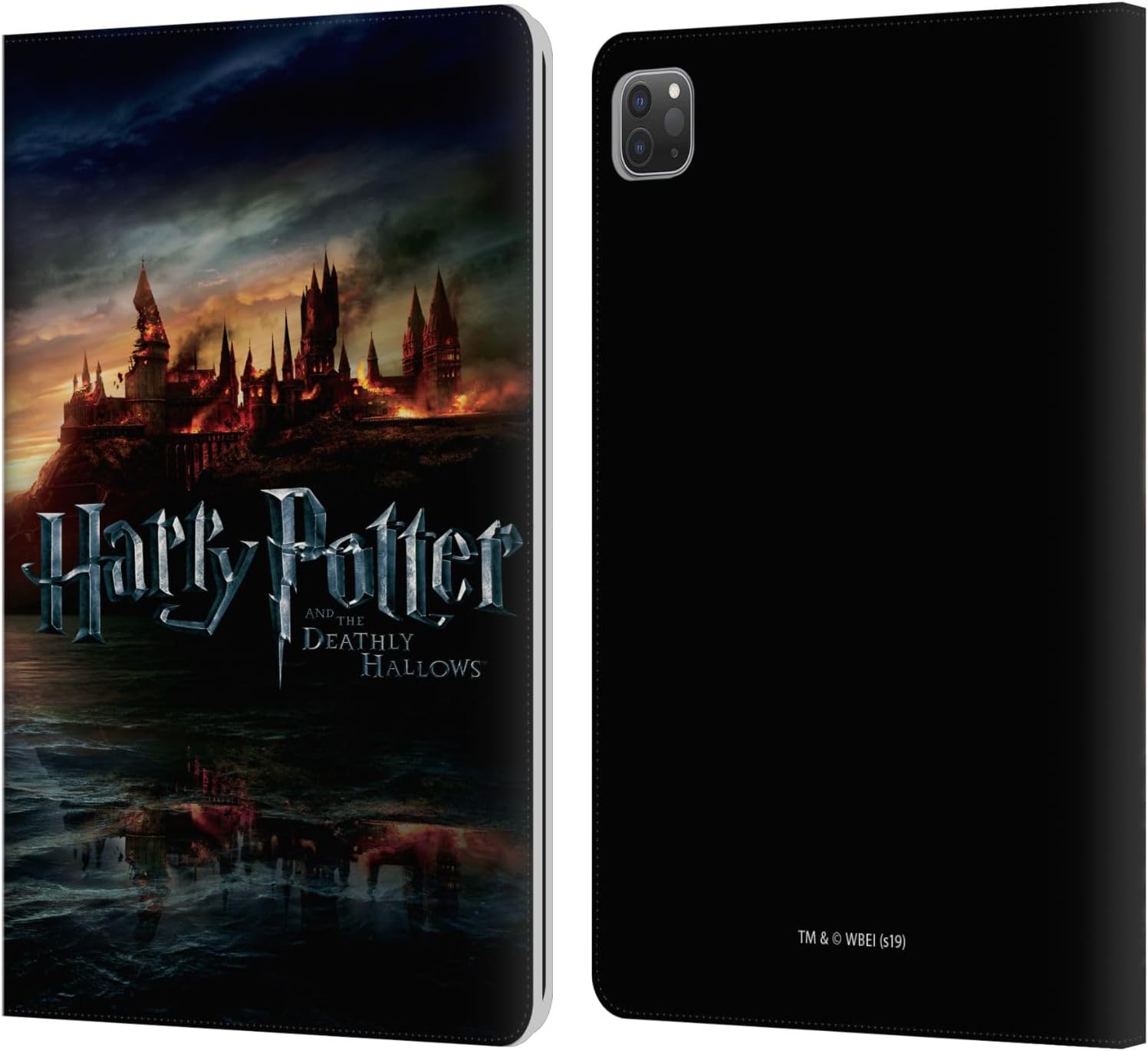 Head Case Designs Officially Licensed Harry Potter Castle Deathly Hallows VIII Leather Wallet Case Compatible with Apple iPad Pro 11 2020/2021 / 2022