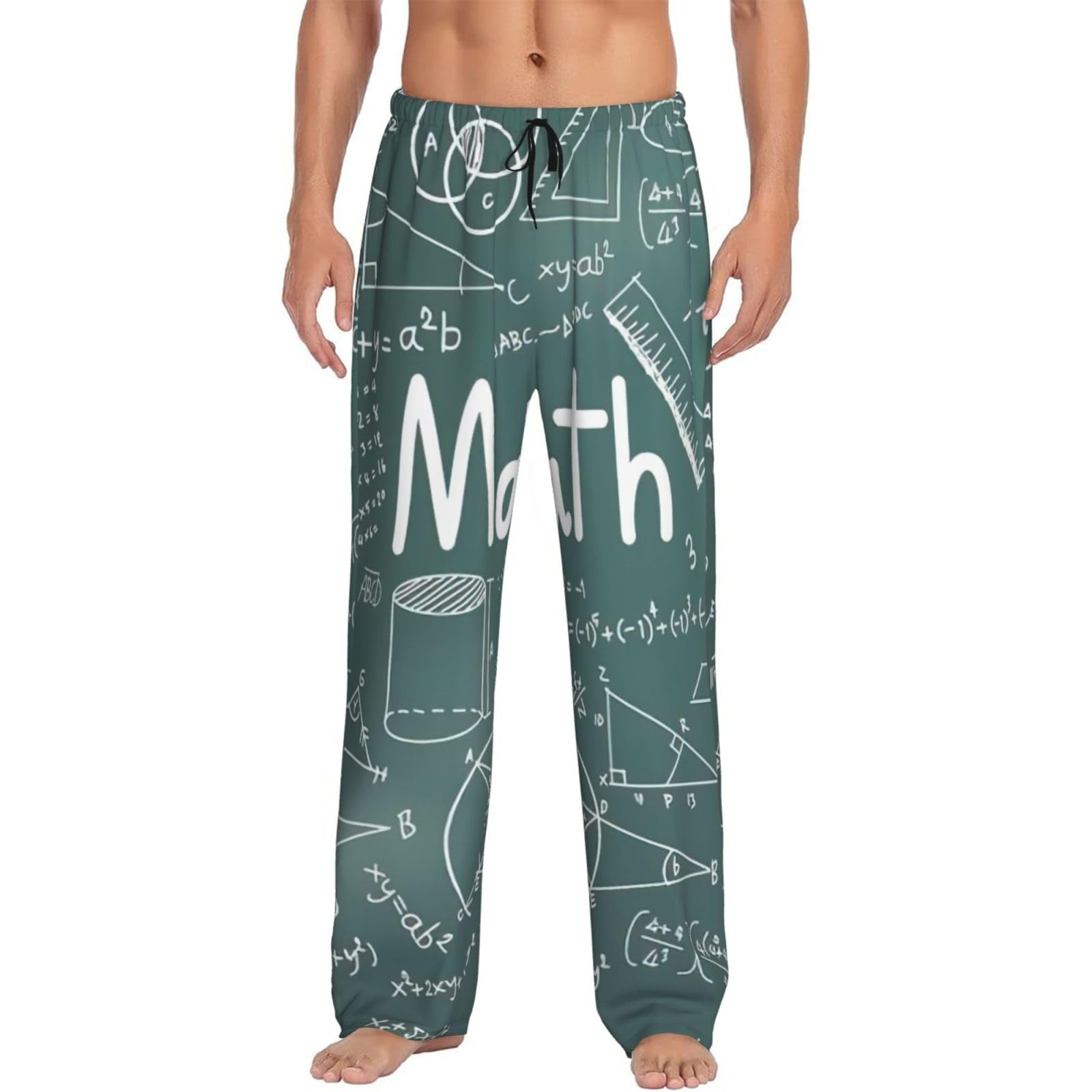 Math Lesson Word Mens Pj Pajama Pants Bottoms Lounge Sleepwear Pjs With Pockets And Drawstring