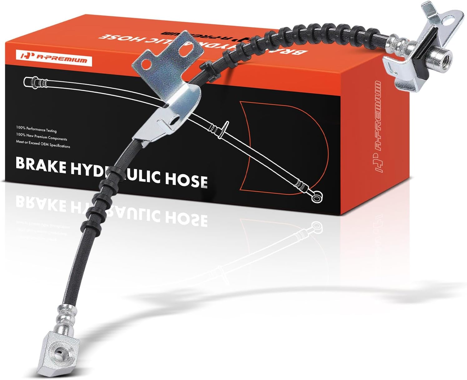 A-Premium Front Driver Side Brake Hydraulic Hose Compatible with Ford & Lincoln Models - Expedition, Navigator, 2018 2019 2020 2021