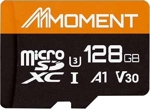 MMOMENT Tarjeta Micro SDXC de 128 GB, A1, UHS-I, U3, V30, compatible con clase 10, velocidad de lectura de hasta 95 MBs, velocidad de escritura de