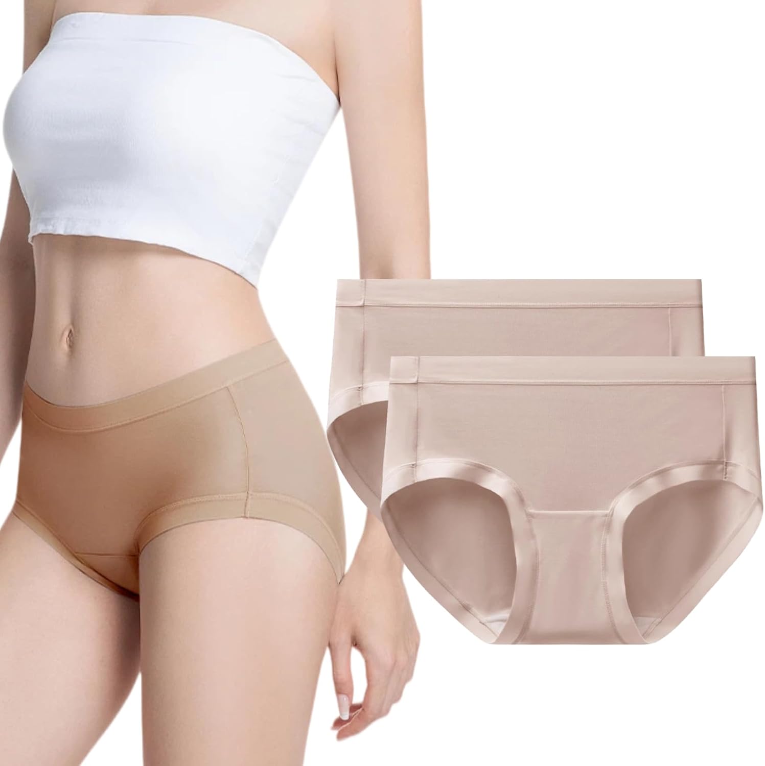 SilkDream Lyocell&Silk Underwear for Women Breathable Cooling Moisture Wicking Soft Lightweight Briefs Gift for Ladies