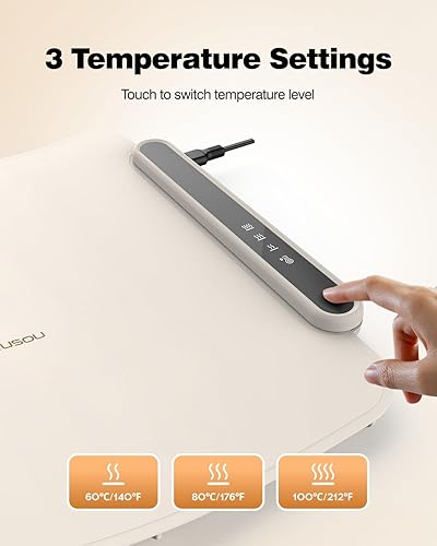 Miniatura 3 de Tapete Calentador de Alimentos, iTRUSOU Bandeja Calentadora Eléctrica con Calentamiento de Superficie Completa para Mantener los Alimentos Calientes