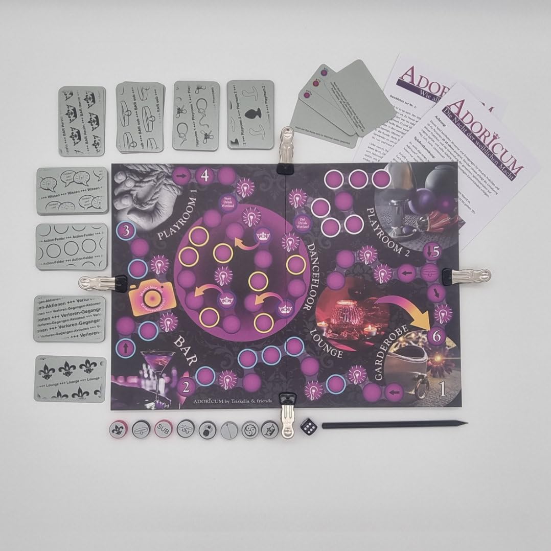 Adoricum - Die Nacht der weiblichen Macht - Erotikspiel - BDSM Brettspiel - Brettspiel für Erwachsene - Kinky Spiel