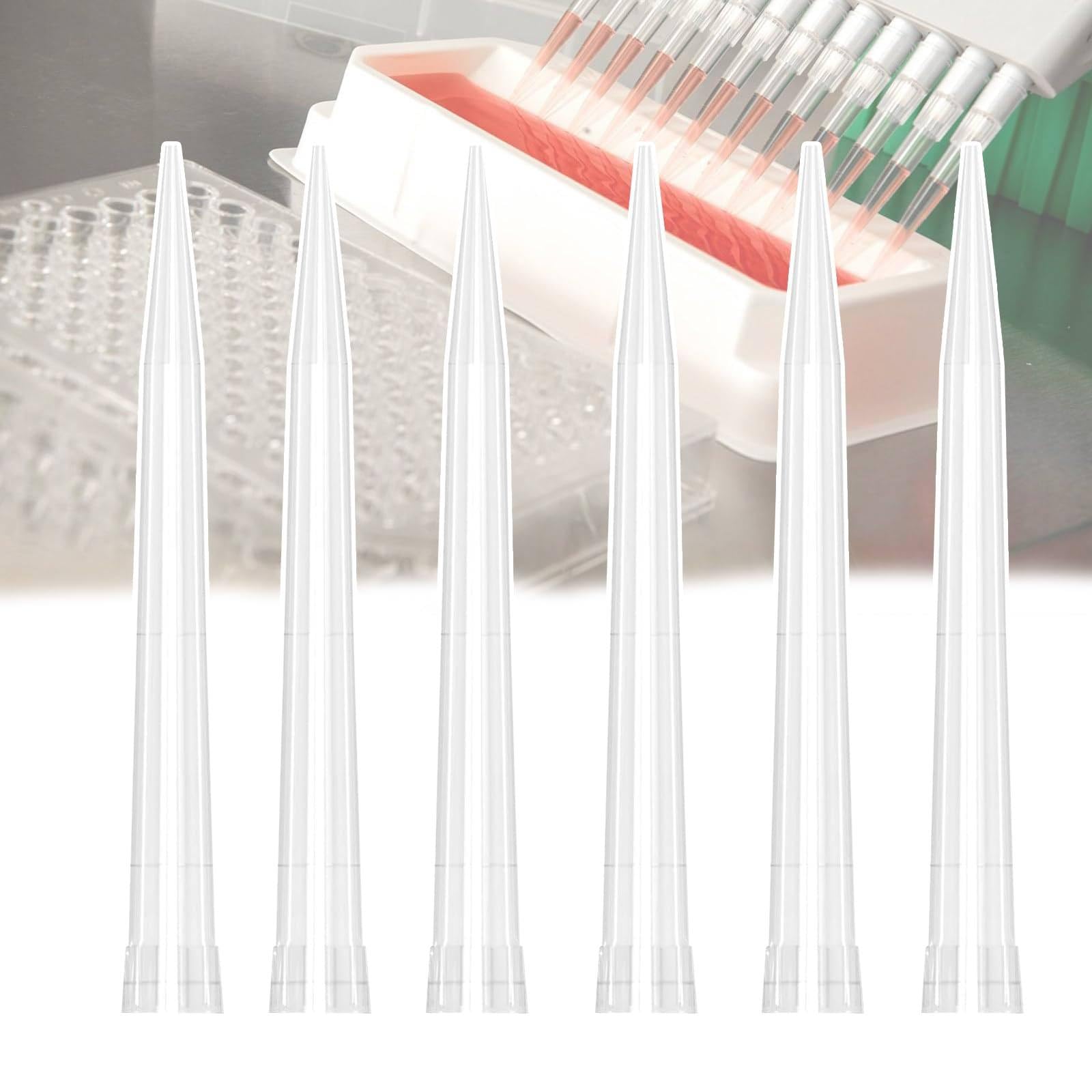 Puntali per Pipette da 10ul-10ml, Puntali per Pipette Universali da Laboratorio (100-1000 Pezzi), Facili da Montare/Smontare, Elevata Trasparenza, per Casa, Laboratorio,5ml(300pieces)