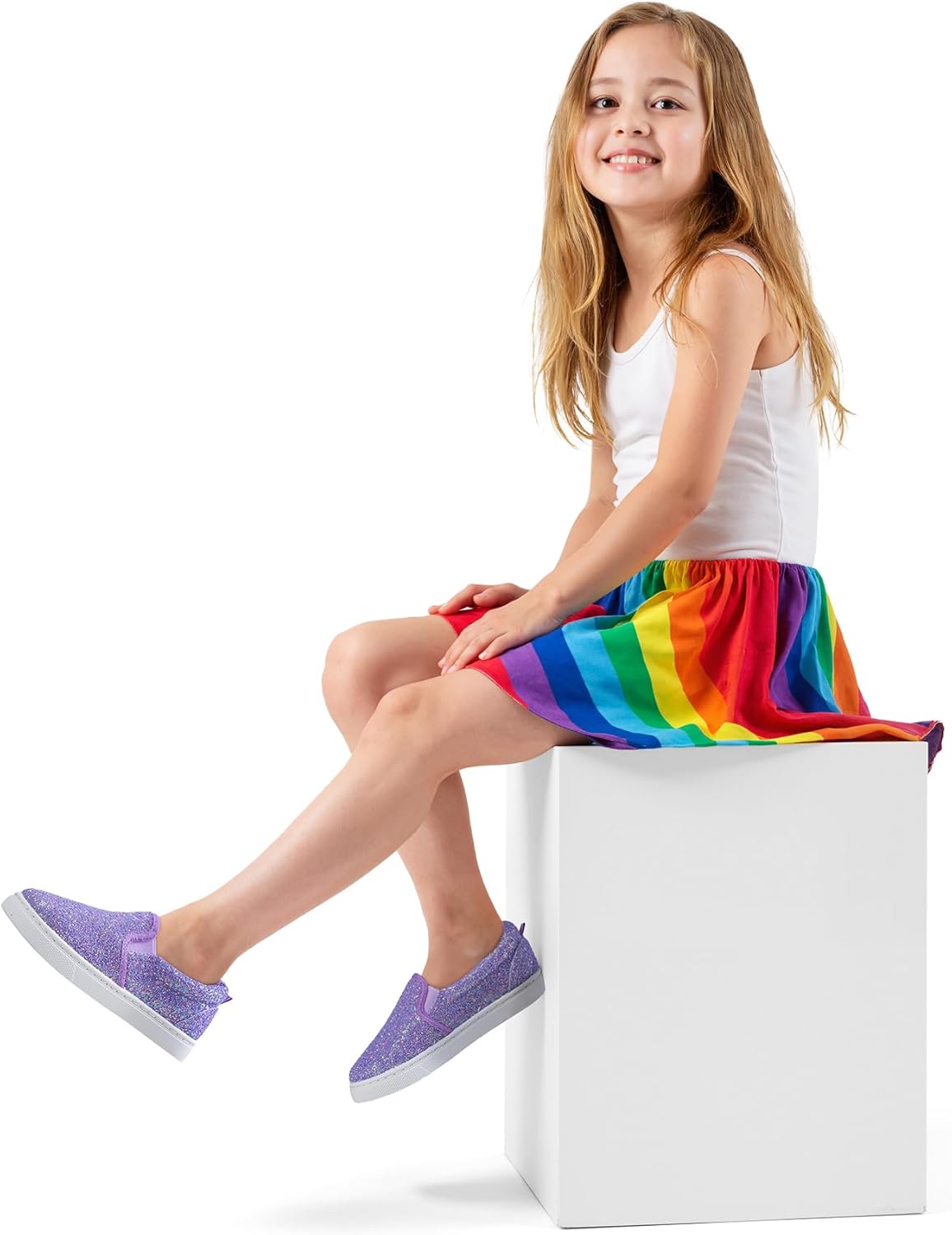 K KomForme Kids Shoes Toddlers Canvas Sneakers Slip on Walking Tennis Shoes for Boys Girls(Toddler/Little Kids/Big Kids) - Image 2