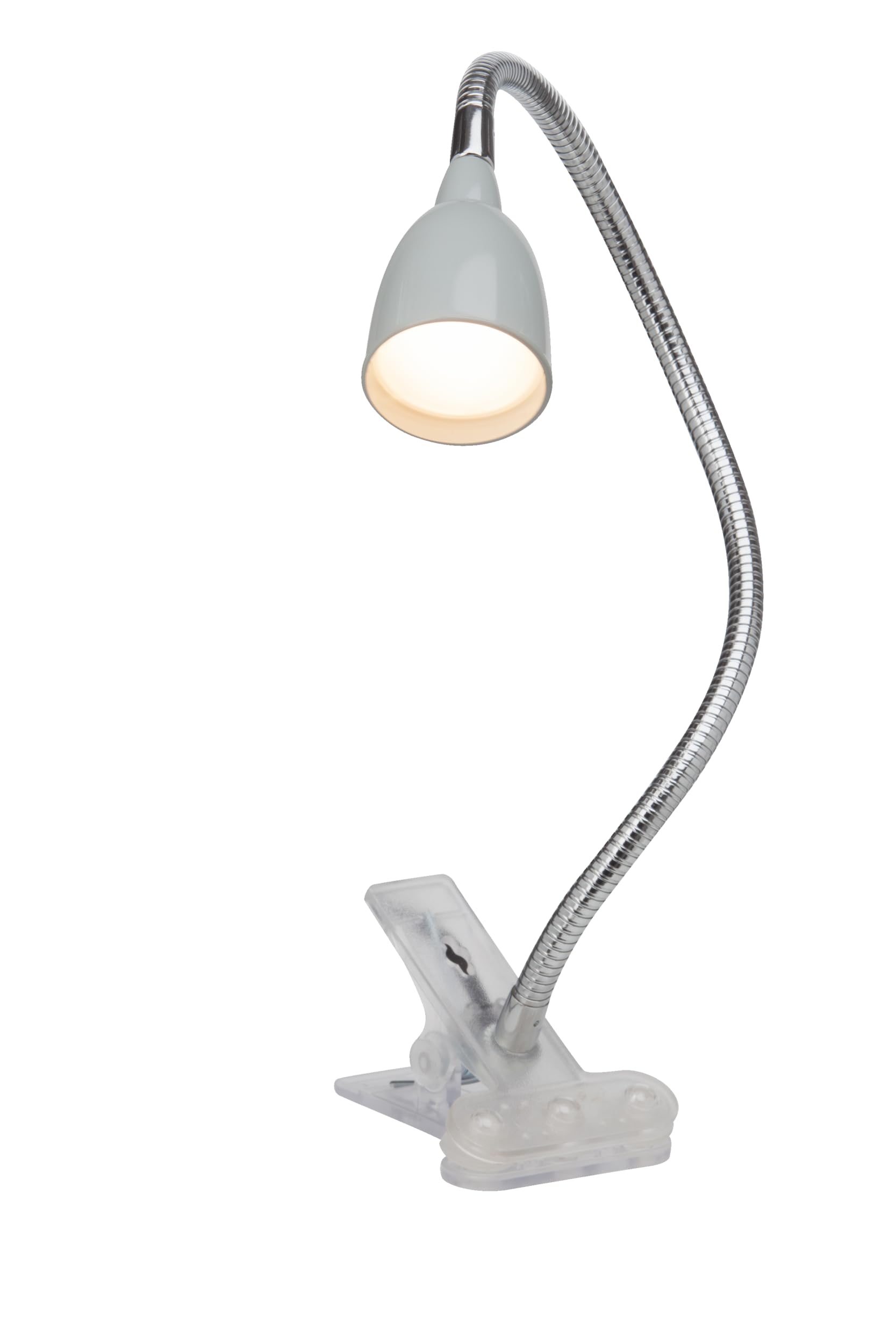 Brilliant Anthony LED lampa zaciskowa na biurko, 2,4 W, zintegrowana dioda LED, metal/tworzywo sztuczne, tytan G92936/11
