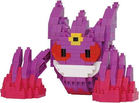 Kawada Nanoblock Pocket Monster Mega Gengar RS NBPM_R10, 1.8 x 5.5 x 7.1 inches 4.5 x 14 x 18 cm, Age 12+, Hobby, Interior, NBPM_R10