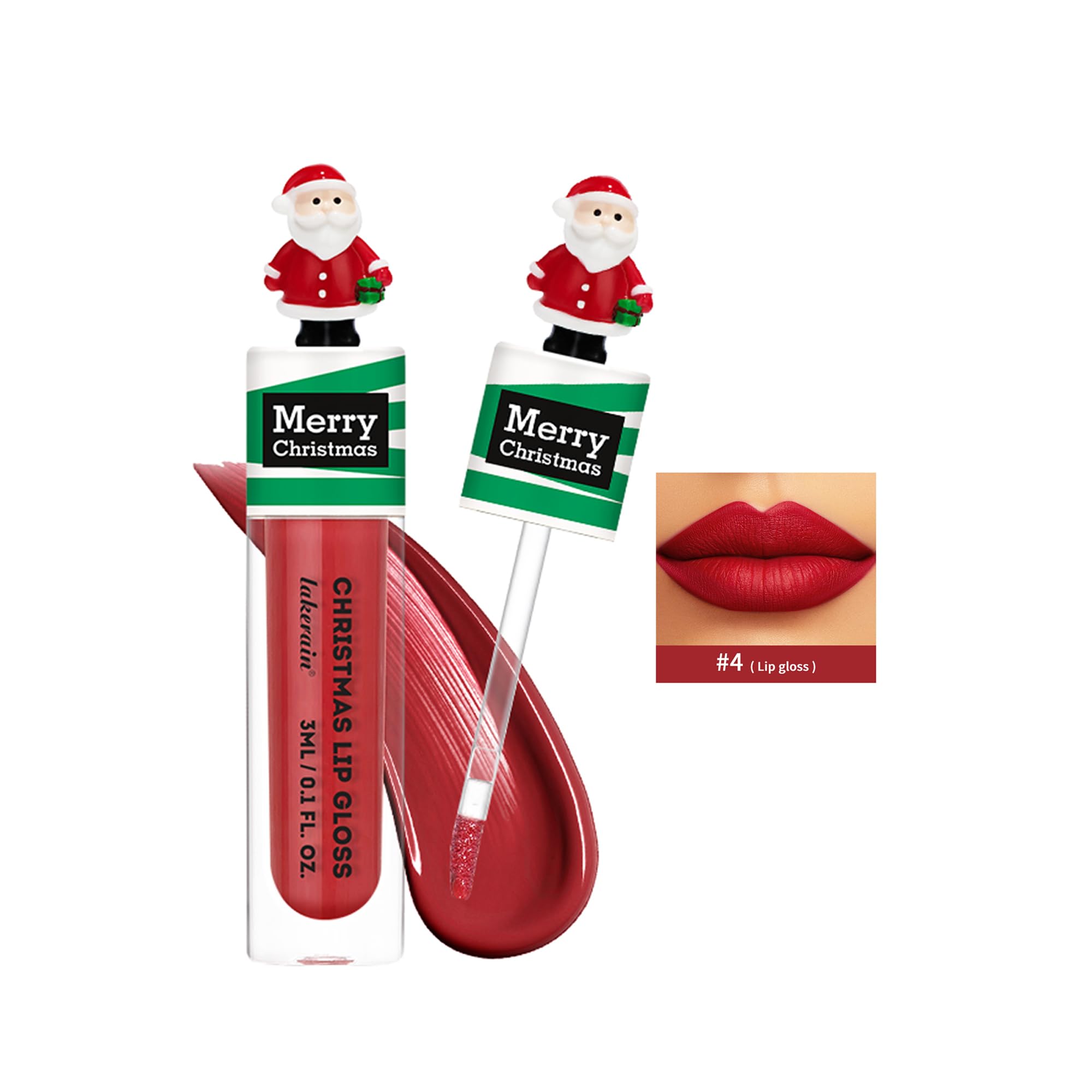 DLZZRS Diamond Lip Gloss, Matte & Pearlescent Shimmering Gloss Lipstick, Rich Color Waterproof Long-lasting Moisturizing Dry Lip & Lip Care, Ideal Valentine's Day Gift for Women and Girls(04)