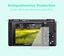 Pocoukate Case for Sony ZV-E10 Vlog Camera, Soft Silicone Protective Cover Skin with ZVE10 Screen Protector Accessories for Sony Alpha ZVE10 / ILCZV-E10L Camera Silicone Case - White gallery image