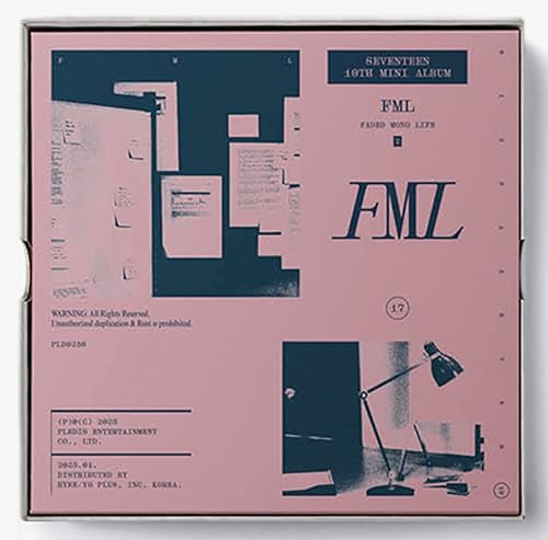 SEVENTEEN - FML, décimo mini álbum, versión de fotolibro (cubierta B con álbum + beneficio de preorden)