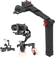 Vista 7 de Mini estabilizador de cardán para RS2 RS3 Mini, mango ajustable con mango de cardán, estabilizador de cámara plegable con múltiples interfaces