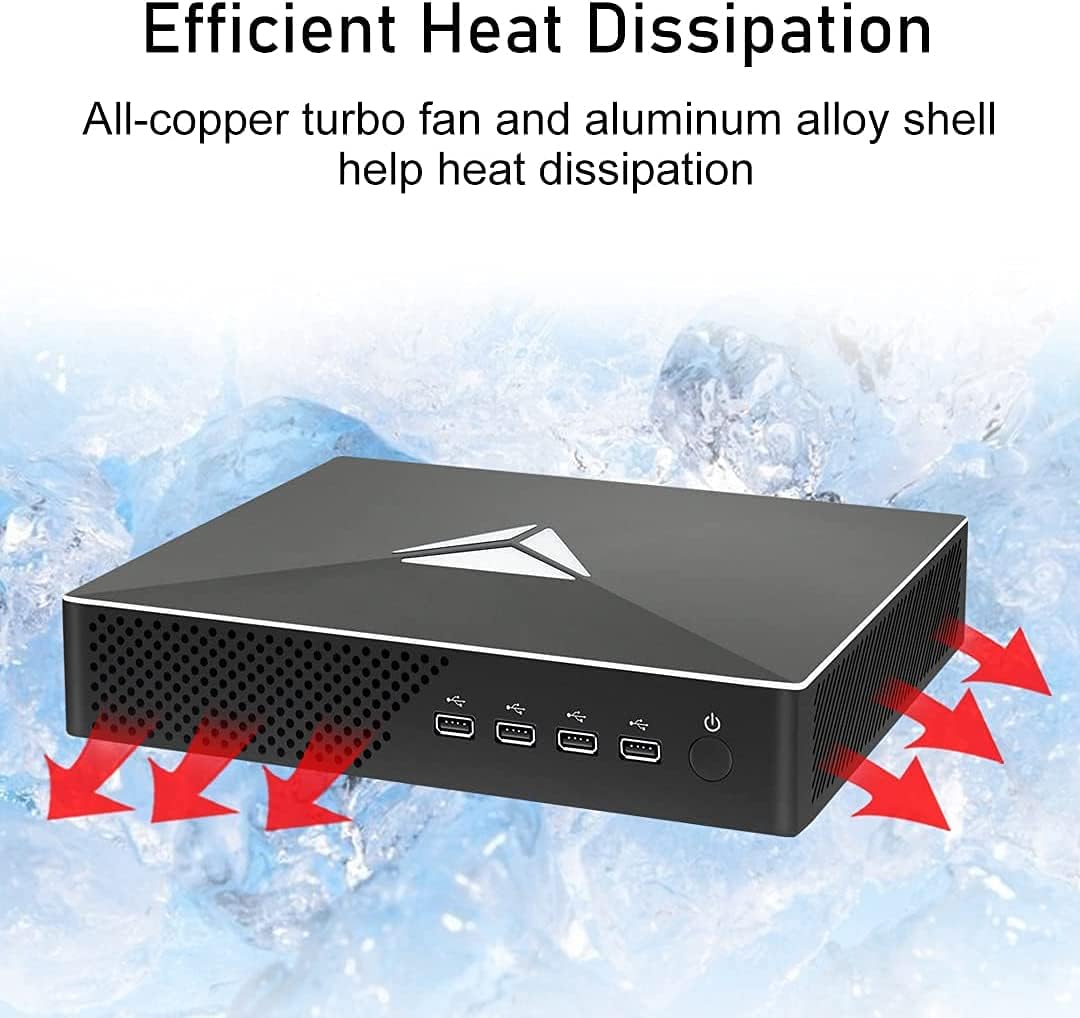Partaker Mini Gaming PC,Desktop Computer,Powerful Mini PC with Cor