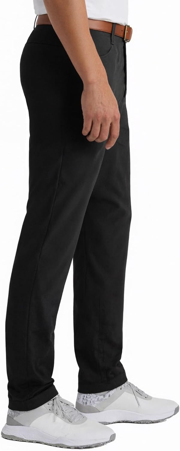YUCENFU Men's Slim Fit 4-Way Stretch Pant Flat Front Flex Comfy Mens Business Casual Pants - Image 4