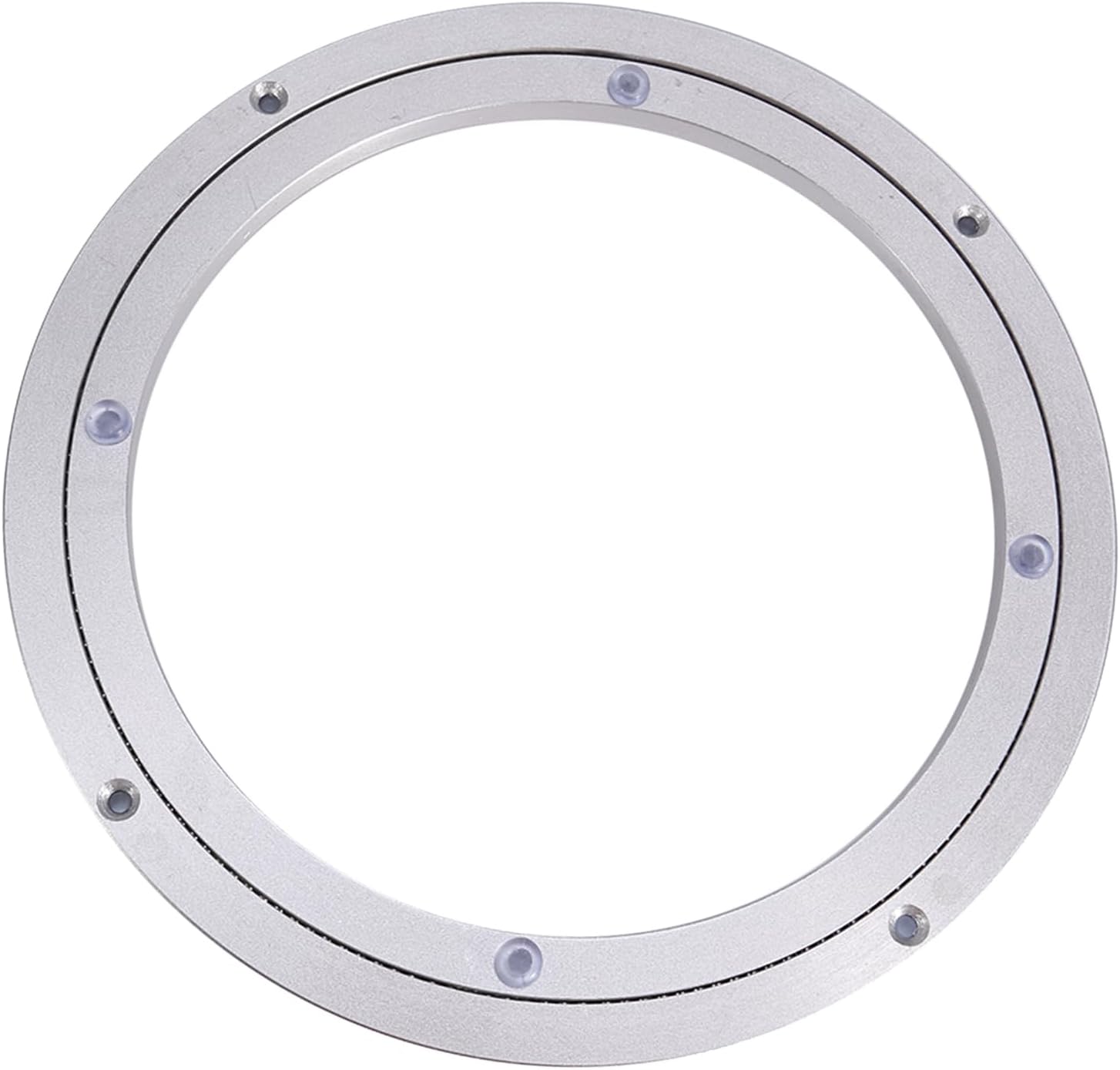 Durable Table Bearing, Beautiful Rotating Tray, Ideal for Catering Services, Sculpture Base, Predrilled Holes Round Table Turntable for Food Display (10 inches*H8.5MM)