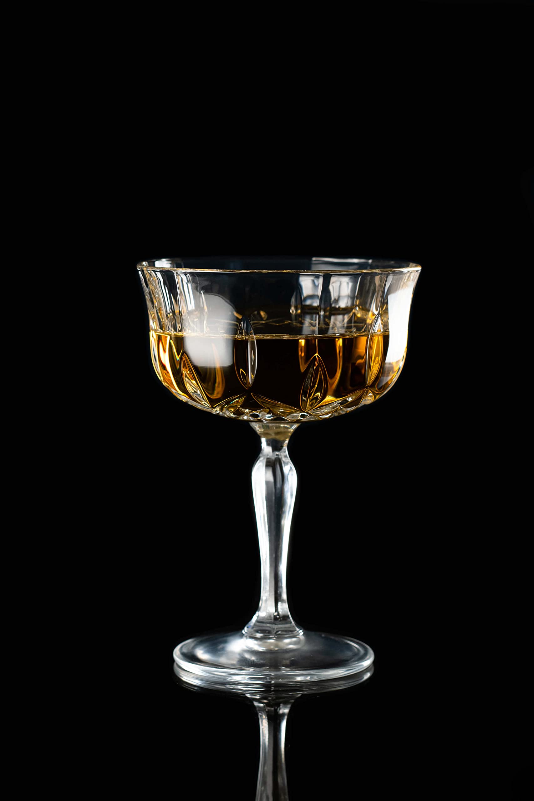 DIAMANTE Dorchester Lot de 2 soucoupes à champagne Prosecco Coupe Champagne Cocktail Dessert Bol en verre – Fabriqué à partir de cristal de qualité supérieure sans plomb