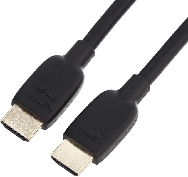 Amazon Basics 48Gbps Ultra High-Speed 8K HDMI Cable, Black - 305 cm